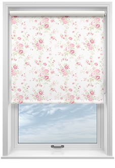 Shabby Chic by Rachel Ashwell Wildflower (Blackout), Rose - Twist&Fit Roller Blind